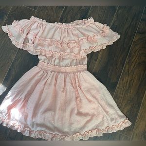 coquette light pink dress